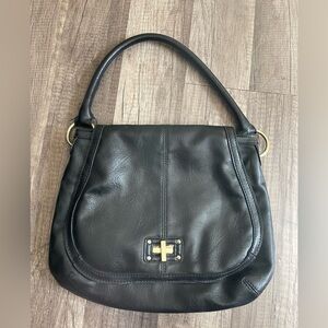 Y2k 90s Black Relic Fossil shoulder bag baguette round clutch formal Preppy boho